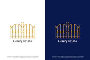 Luxury Gate Logo Design Icon, a Branding & Logo Template by Morvana Crew