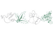 Hand Drawn Christmas Clipart, an Illustration by Haute Papier (Thumbnail 2 of 2)