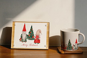 Merry Gnome Christmas Watercolor, a Person Illustration by Catch the Dream Art (Thumbnail 2 of 9)