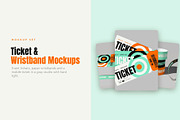 Ticket and Wristband Mockup Pack, a Merchandise Mockup by Motion-Box (Thumbnail 1 of 4)