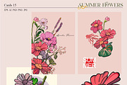Summer flowers set, a Seasonal Illustration by Collection by VY (Thumbnail 4 of 11)