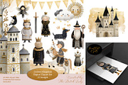 Golden Kingdom Storybook Clipart, a Decorative Illustration by The Dutch Lady Designs (Thumbnail 1 of 10)
