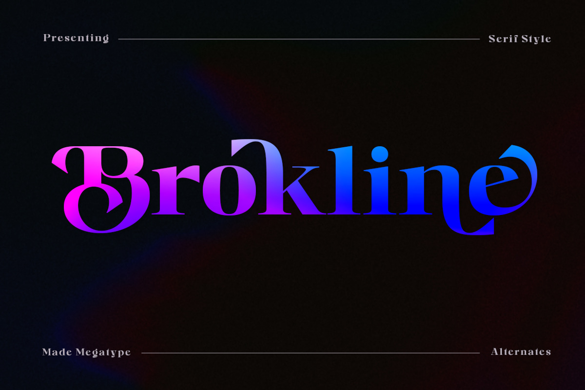 Brokline Serif Typeface, a Serif Font by Megatype (Photo 1 of 16)