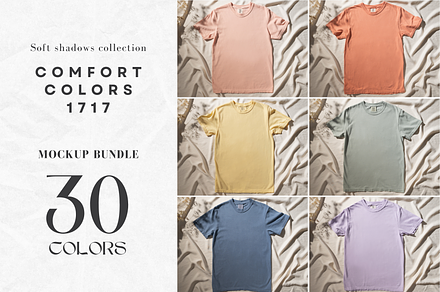 Comfort Colors 1717 Mockup Bundle, a Shirt Mockup by Moda Mocks