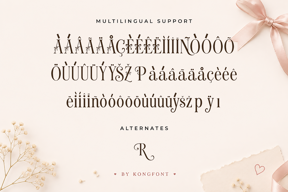 Roseliette - Elegant Serif Font, a Serif Font by overlaytemplates (Photo 5 of 5)