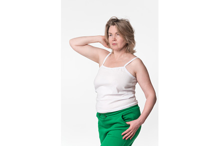 Portrait of chubby mature adult, a Person Photo by Alexander-Piragis