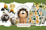 Watercolor Baby Safari Jungle Animal, an Animal Illustration by Nicole Branger Art (Thumbnail 1 of 22)