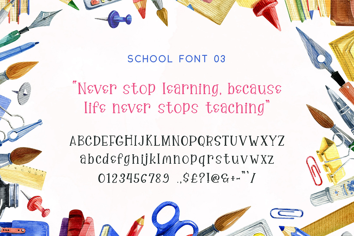Back to School Font Bundle, a Handwritten Font by Salt & Pepper Designs (Photo 5 of 12)