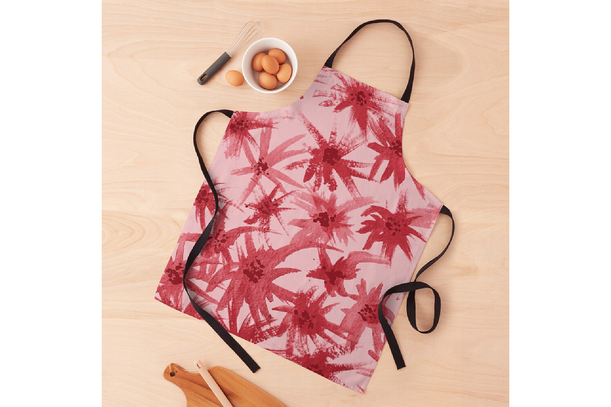 Rebel Botanics – Bold Red Botanical, a Texture Illustration by kraalikaacreations (Photo 4 of 5)