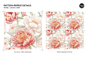 Elegant Peonies Print Pattern Design, a Pattern Graphic by VOVU Studio (Thumbnail 9 of 9)