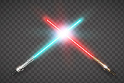 Vector light swords pack, a Technology Illustration by PhotoVector (Thumbnail 2 of 5)
