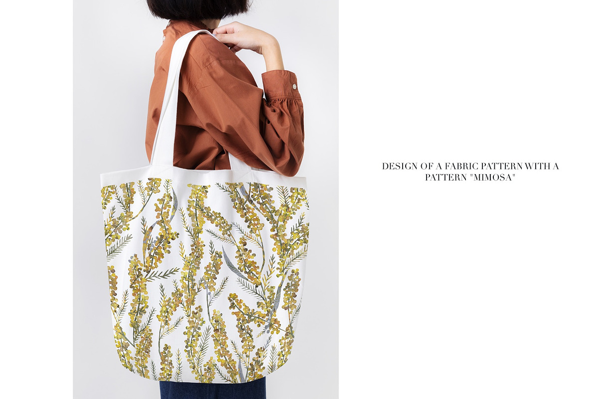 Pattern MIMOSA, a Decorative Illustration by PASHKOVA (Photo 7 of 18)