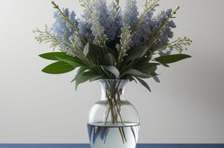 Blue flowers still life photograph, a Nature Photo by ComfortQ
