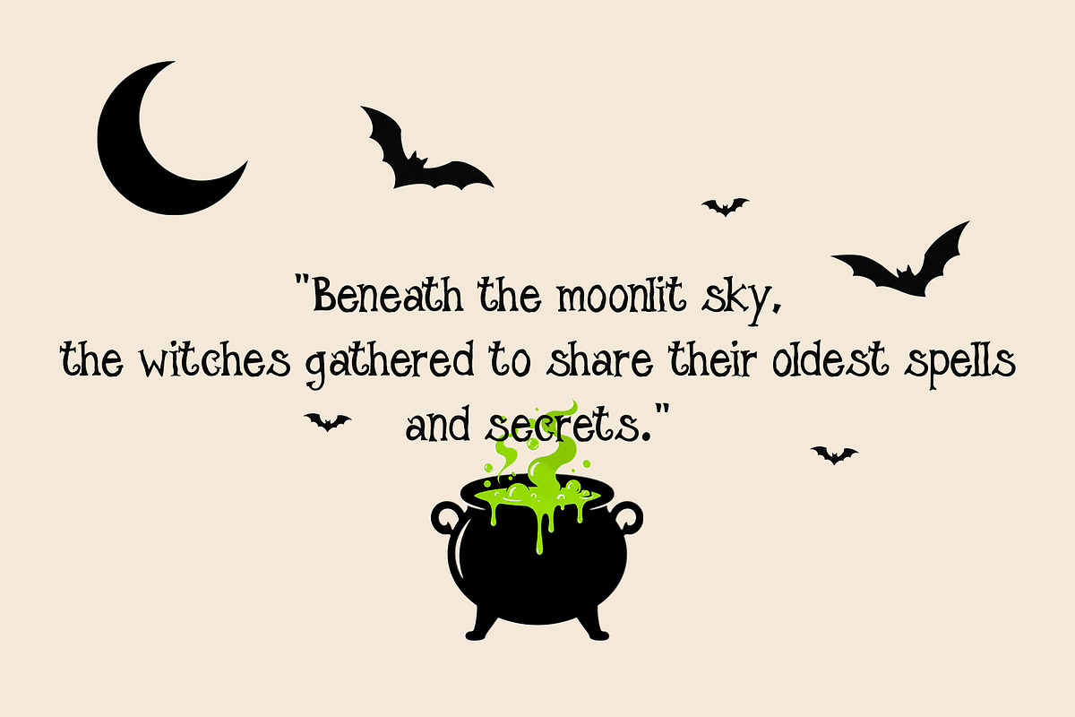 Midnight Spell - Witchy Font, a Sans Serif Font by Mockmenot (Photo 7 of 8)