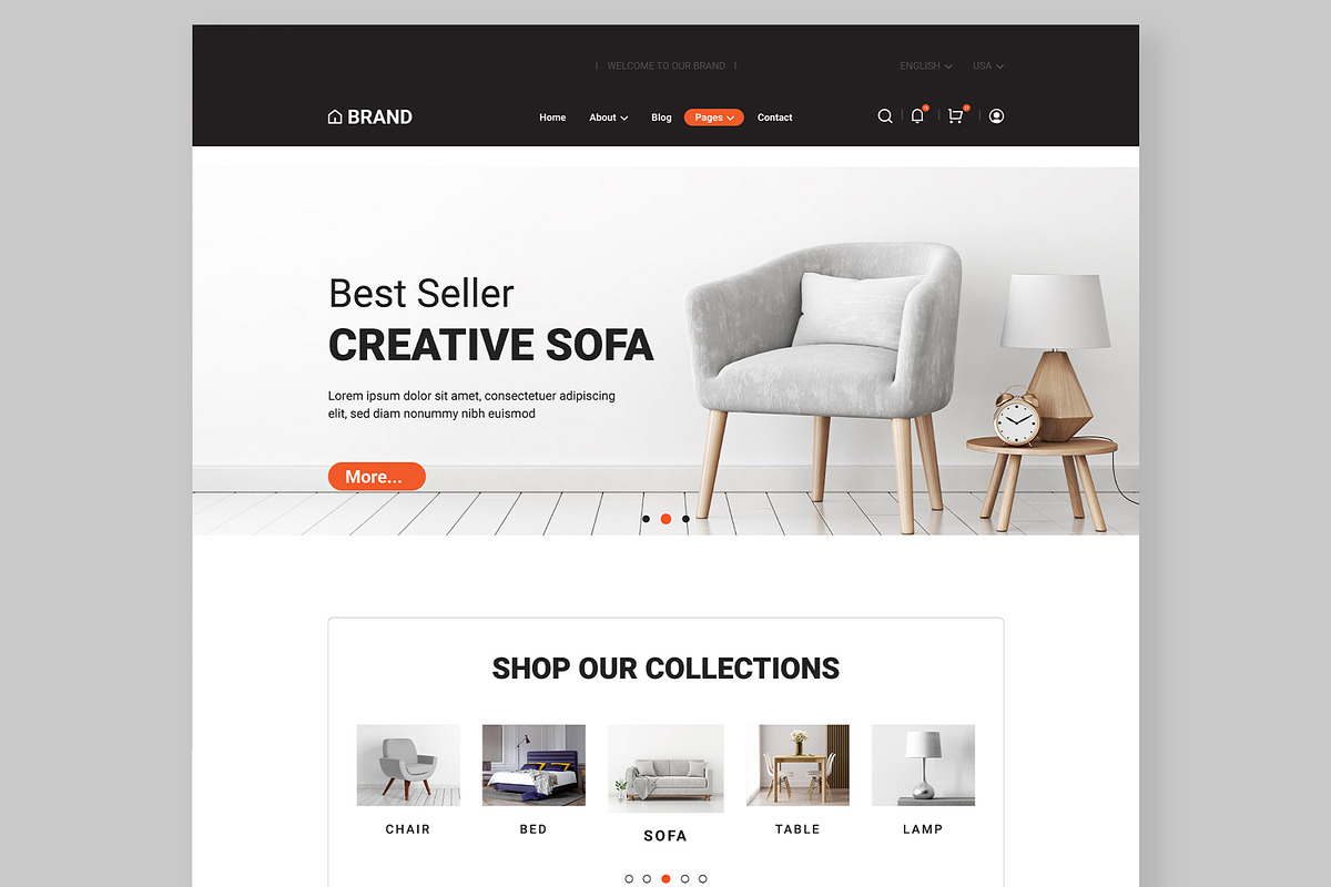 E commerce Website Landing Page, a Landing Page Template by MightyDesign (Photo 2 of 8)