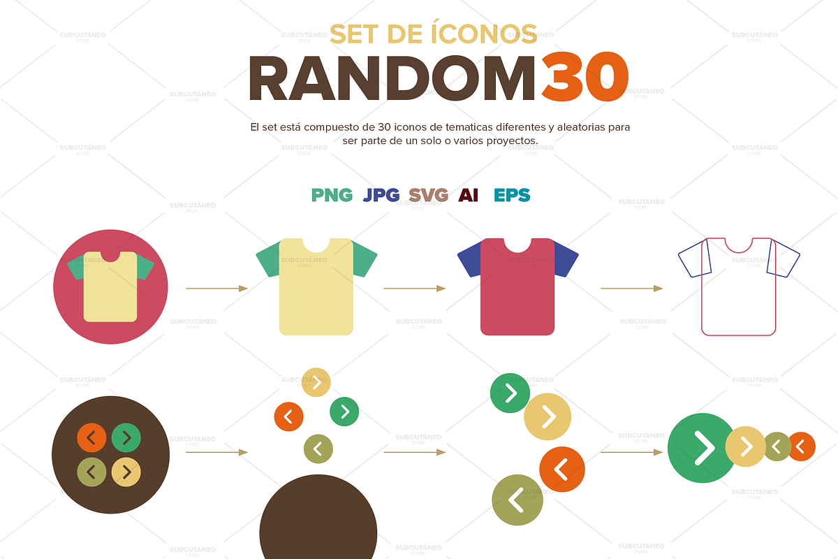 RANDOM 30 Icon Set, an Icon by SUBCUTANEO STORE (Photo 3 of 4)