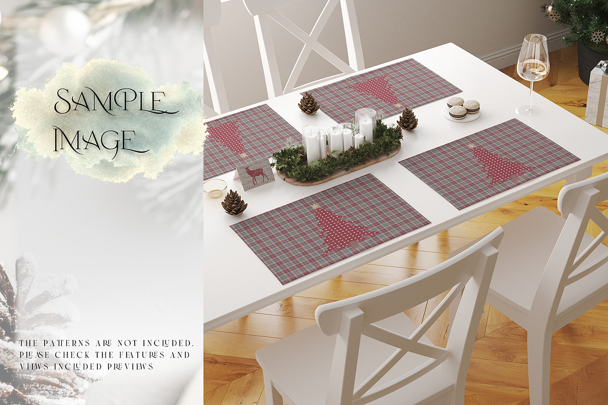 Christmas Placemat Mockups, a Product Mockup by mock-ups (Photo 7 of 13)