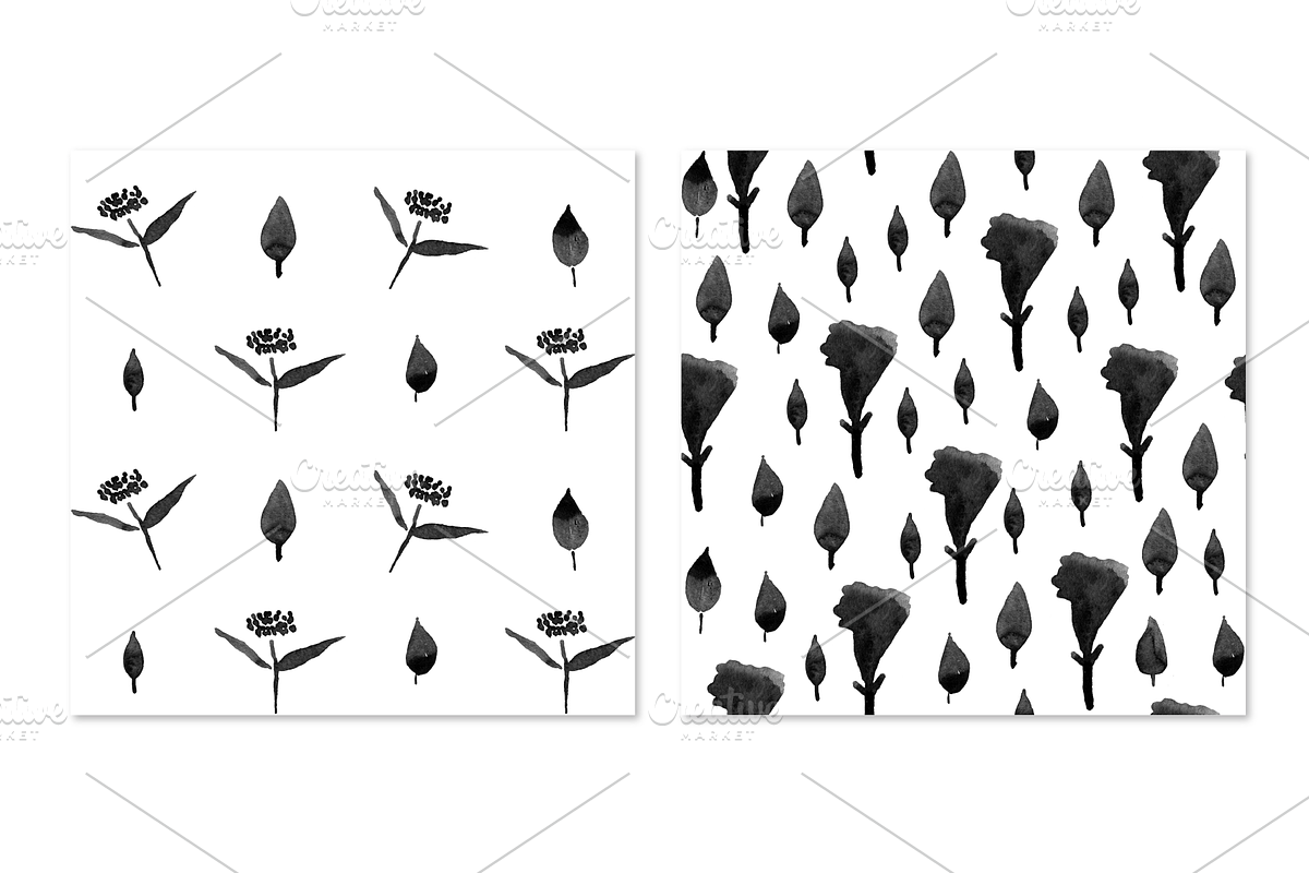 INK DREAMS: BLACK & WHITE PATTERNS, a Pattern Graphic by HANNA V (Photo 5 of 9)