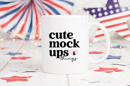 4th July 11oz Mug Mockup