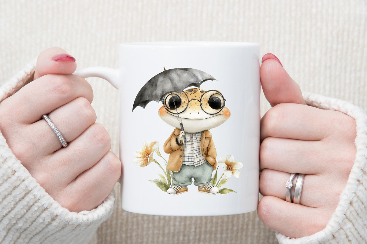 Quirky Frog Clipart, an Illustration by Sublimation Artist (Photo 6 of 6)