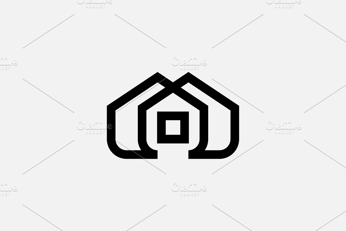 Minimal House Building Logo, a Branding & Logo Template by kurostd