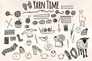 50+ Knitting and Yarn Craft Graphics, an Education Illustration by Violet LeBeaux (Thumbnail 1 of 4)