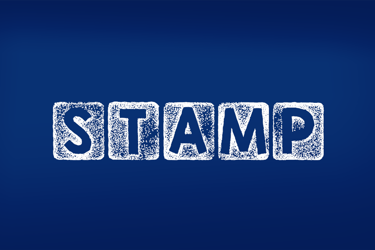 KG Thank You Stamp Font