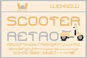 Scooter Retro font, a Font by weknow (Thumbnail 1 of 5)