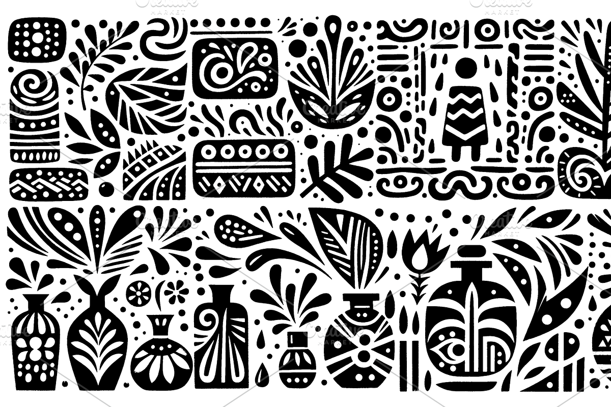 Vintage Fruits Folk Art, a Decorative Illustration by devastd (Photo 7 of 27)