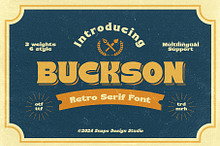 Buckson - Retro Serif Font