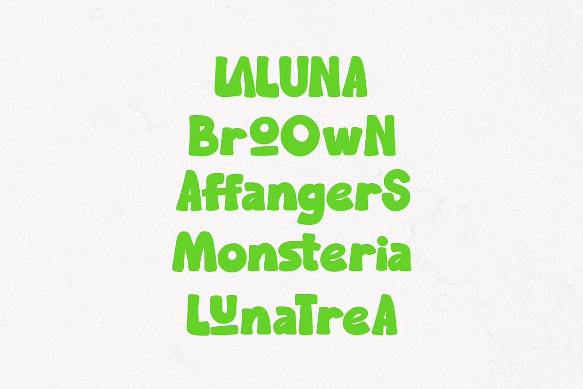 Poow Geudy Delightfully Cartoon Font, a Sans Serif Font by Maulana Creative (Photo 6 of 8)