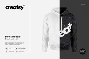 Men's Hoodie Mockup Set