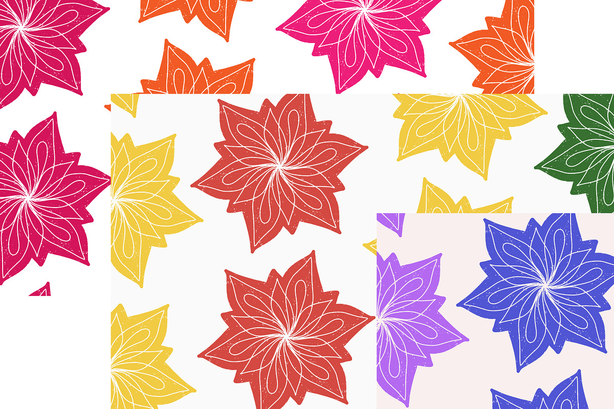 Bold Floral Mandala Seamless Vector, a Pattern Graphic by NayaChu (Photo 8 of 11)