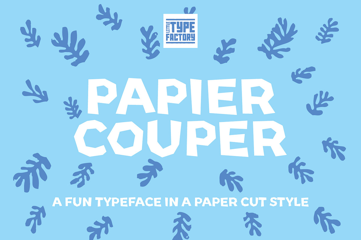 Papier Couper - papercut style font, a Sans Serif Font by Little Type Factory (Photo 10 of 10)
