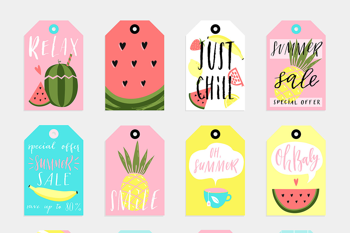Yey! - Fun Summer Fruits set, an Illustration by Artnis (Photo 5 of 7)