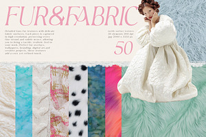 Fur&Fabric 50 Textures Pack, a Texture Graphic by Kaleriia