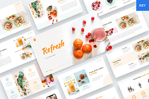 Refresh - Food Keynote Template, a Presentation Template by BeadyLab