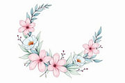 Floral Crescent Moon Watercolor Clip, a Graphic by Gaye Art (Thumbnail 12 of 17)