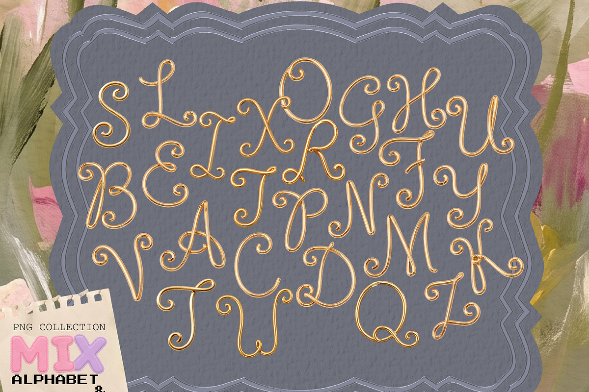 Mixed Alphabet & Numbers Collection, an Object Graphic by DreamoraArt (Photo 3 of 10)