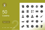 Casino Glyph Icons, an Icon by IconBunny (Thumbnail 1 of 2)