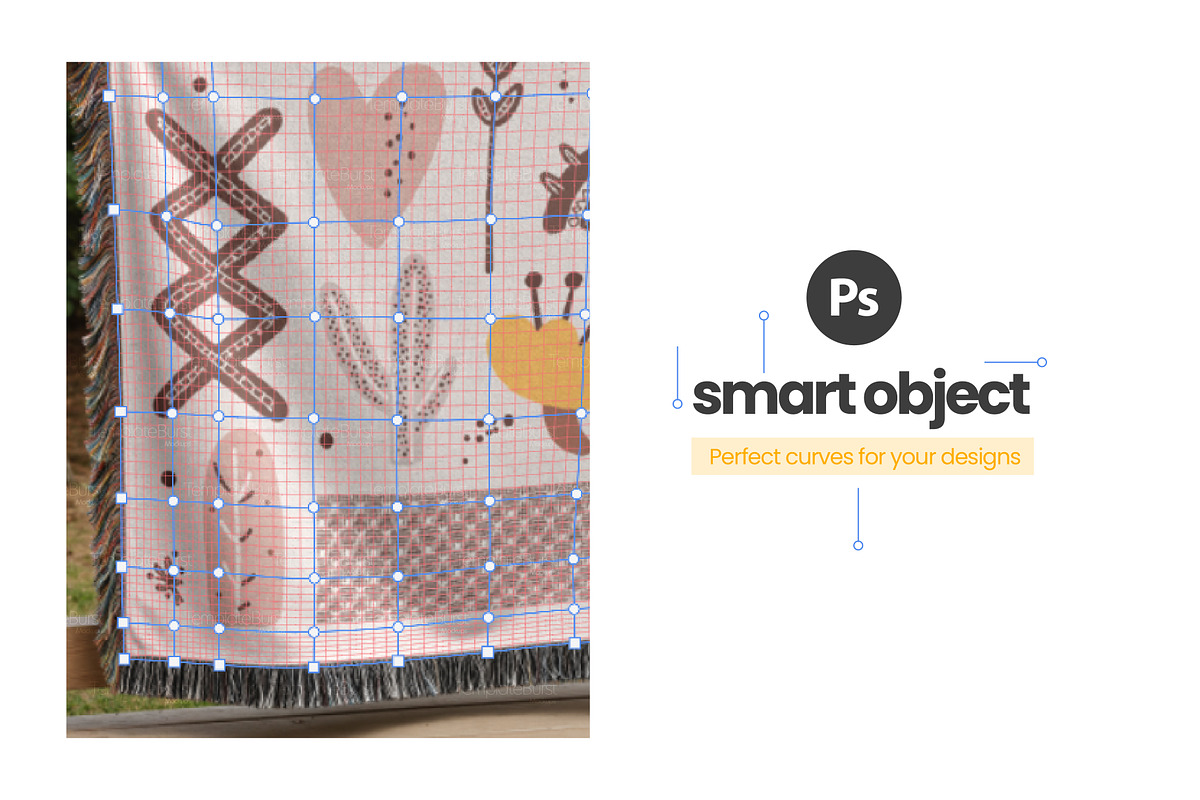 Woven Blanket Mockup, an Apparel Mockup by Mockups Studio (Photo 3 of 9)