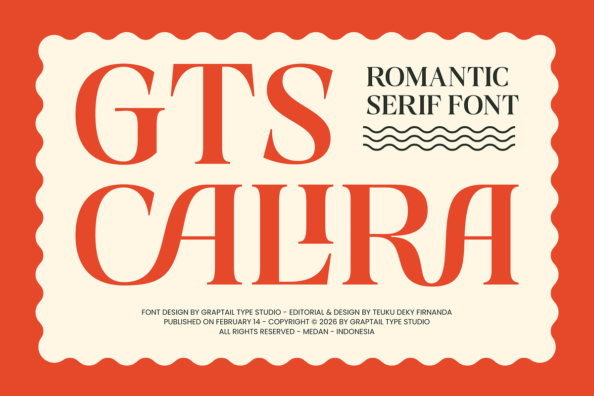Gts Calira - Romantic Serif Font, a Serif Font by Graptail (Photo 1 of 20)