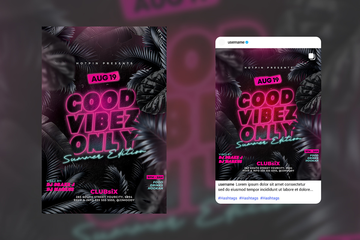 Summer Party Flyer Template, a Flyer Template by Hotpin (Photo 2 of 2)
