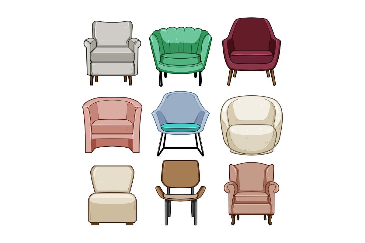 Collection of various accent chairs, an Object Graphic by pikepicture (Photo 1 of 3)