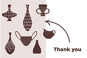 POTTERY SHAPES (47 elements), an Object Illustration by Bonfloret Studio (Thumbnail 10 of 10)