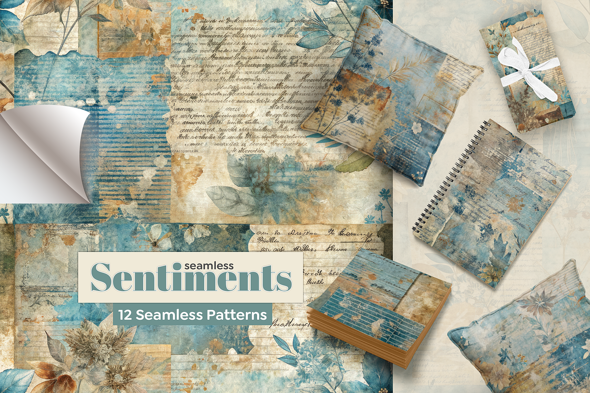 Seamless Sentiments Seamless Patterns