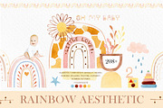 Watercolor rainbow abstract cute, an Illustration by AnnaTkachi (Thumbnail 1 of 8)