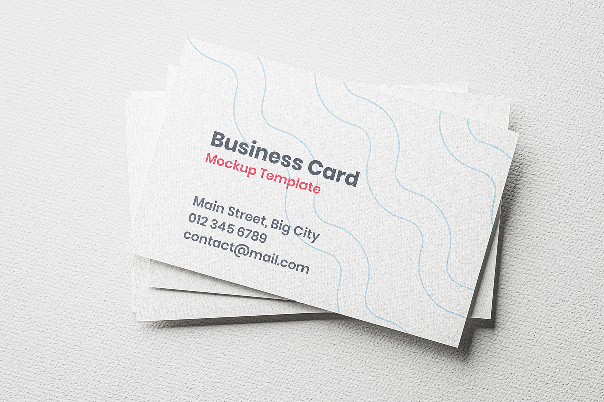 Business Card Mockup, a Business Card Template by Designer Dude