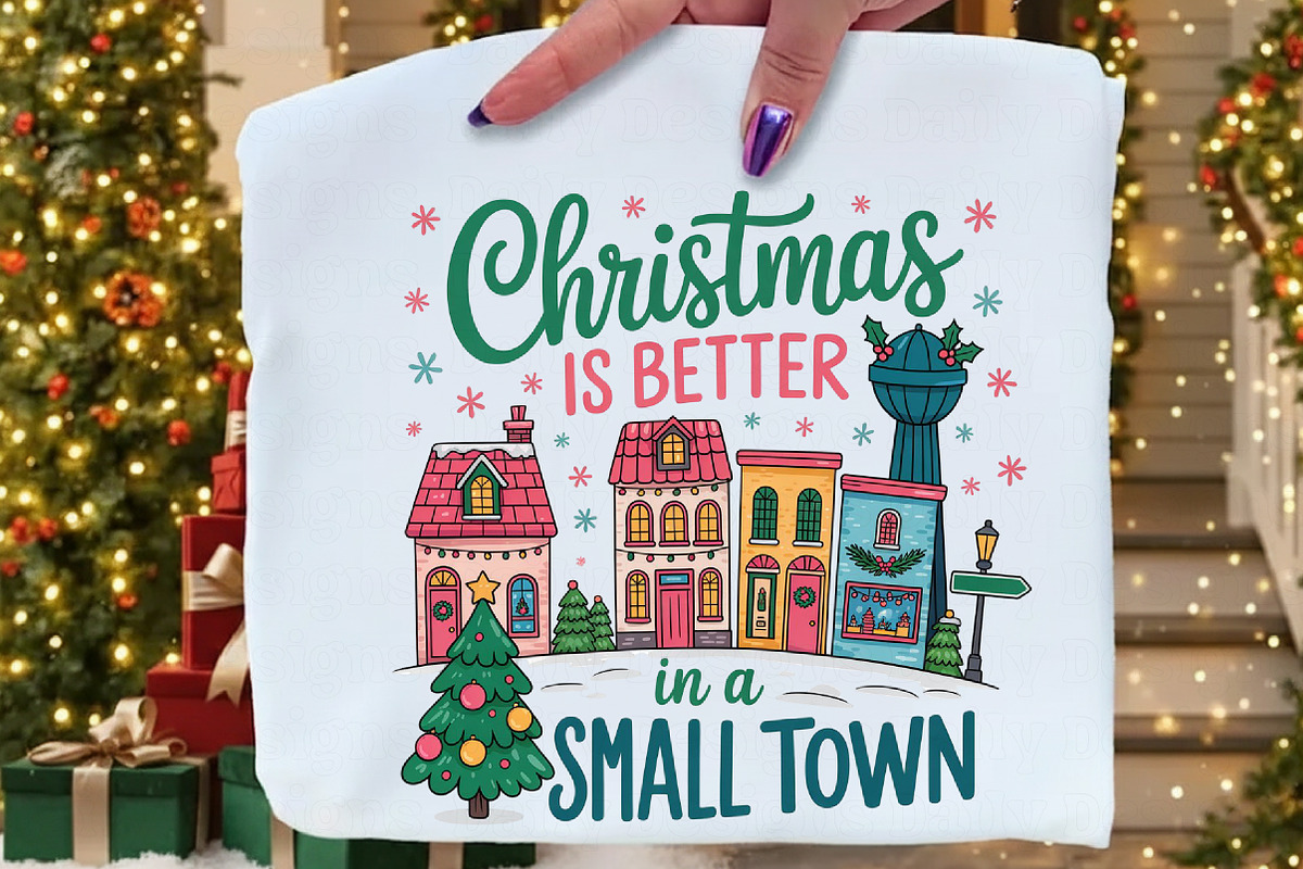 Small Town Christmas png, an Illustration by Daily.Designs (Photo 2 of 5)