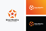 Star in Star Media Logo, a Branding & Logo Template by Design_Planet (Thumbnail 1 of 3)